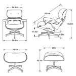 Eames chair size