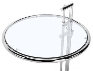 Round glass lift coffee table