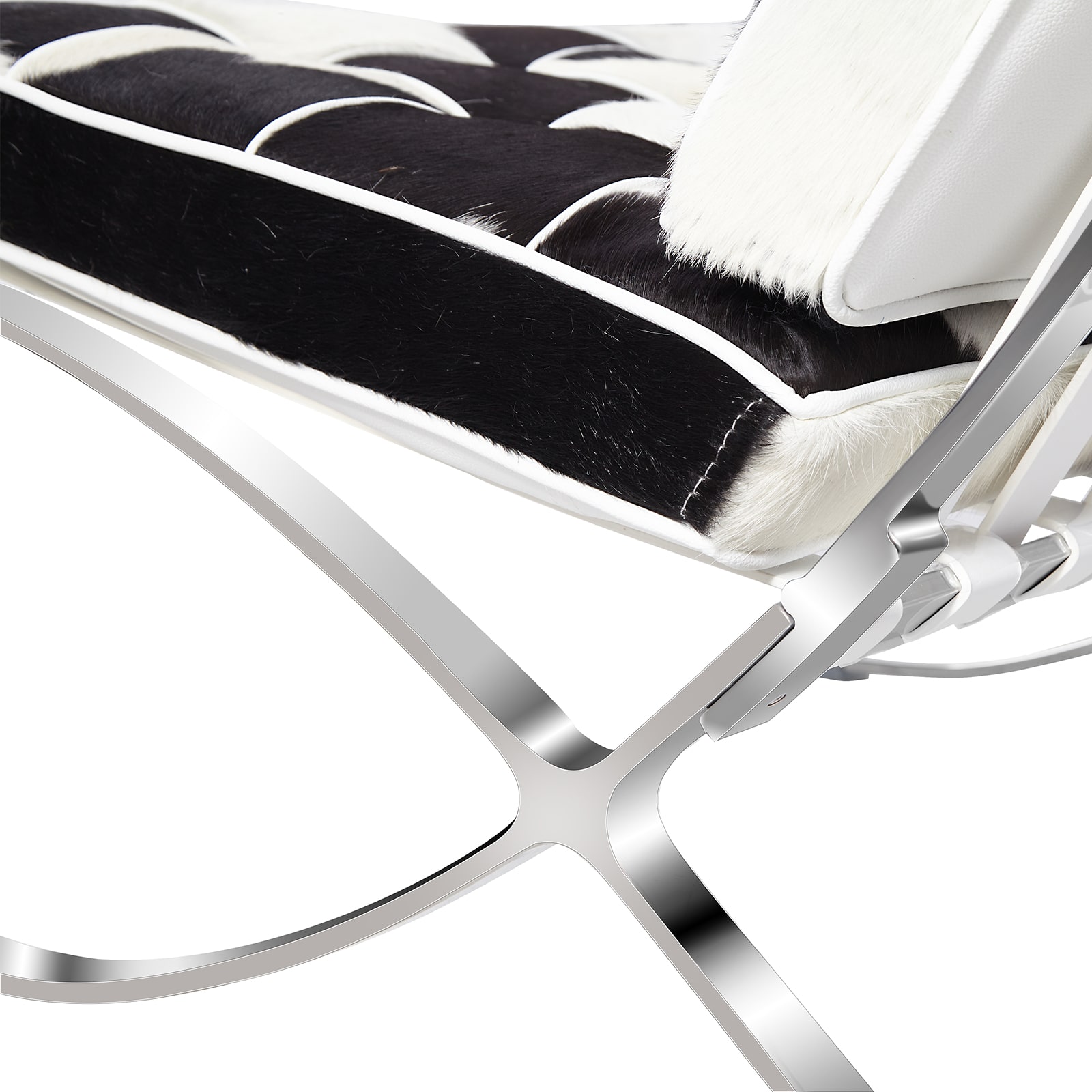 Barcelona Chair Replica Black-White