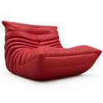 togo sofa Fiber leather RED