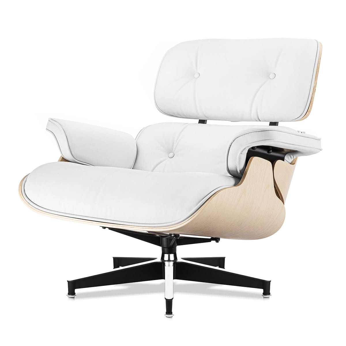 eames lounge chair taller version white leather