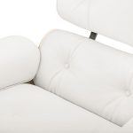 eames lounge chair white leather