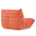 Caterpillar Sofa Couch Red Microsuede (2)