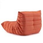 Caterpillar Sofa Couch Red Microsuede (3)
