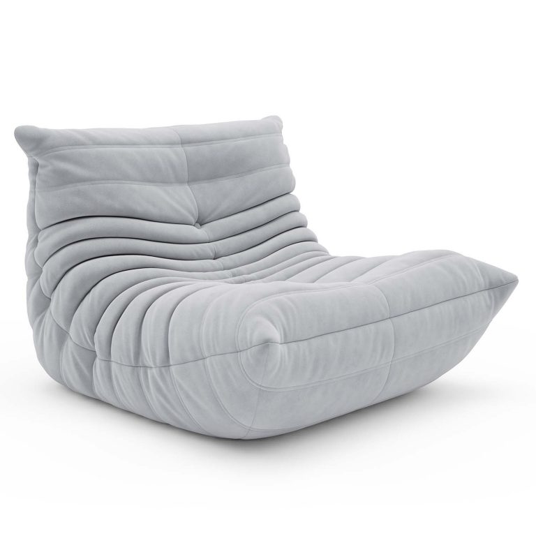 Caterpillar Sofa Couch Microsuede Alice Blue