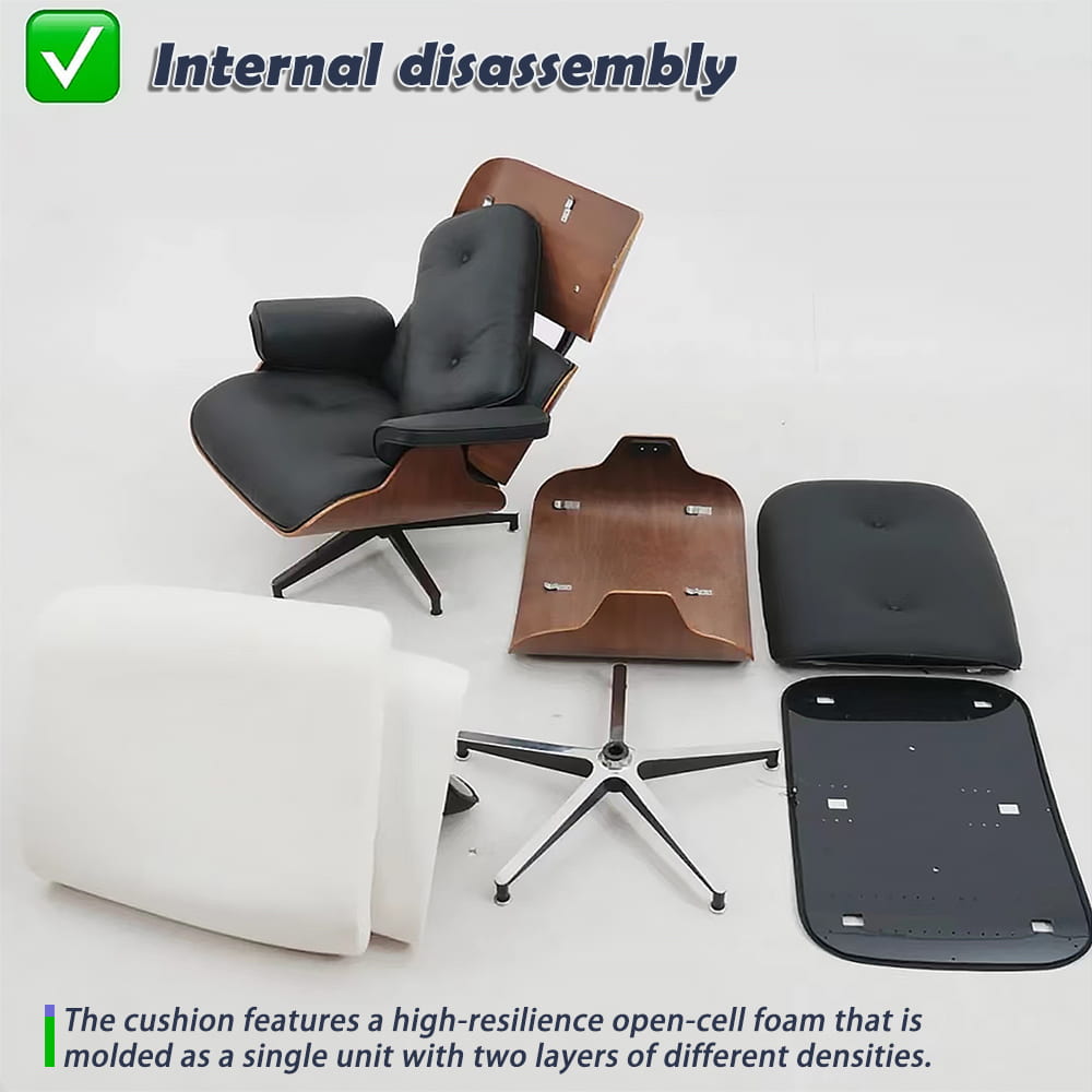 eames lounge chair internal disassembly