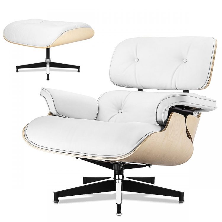 Taller Version IMUS Lounge Chair Pure White Sim-AshWpure16