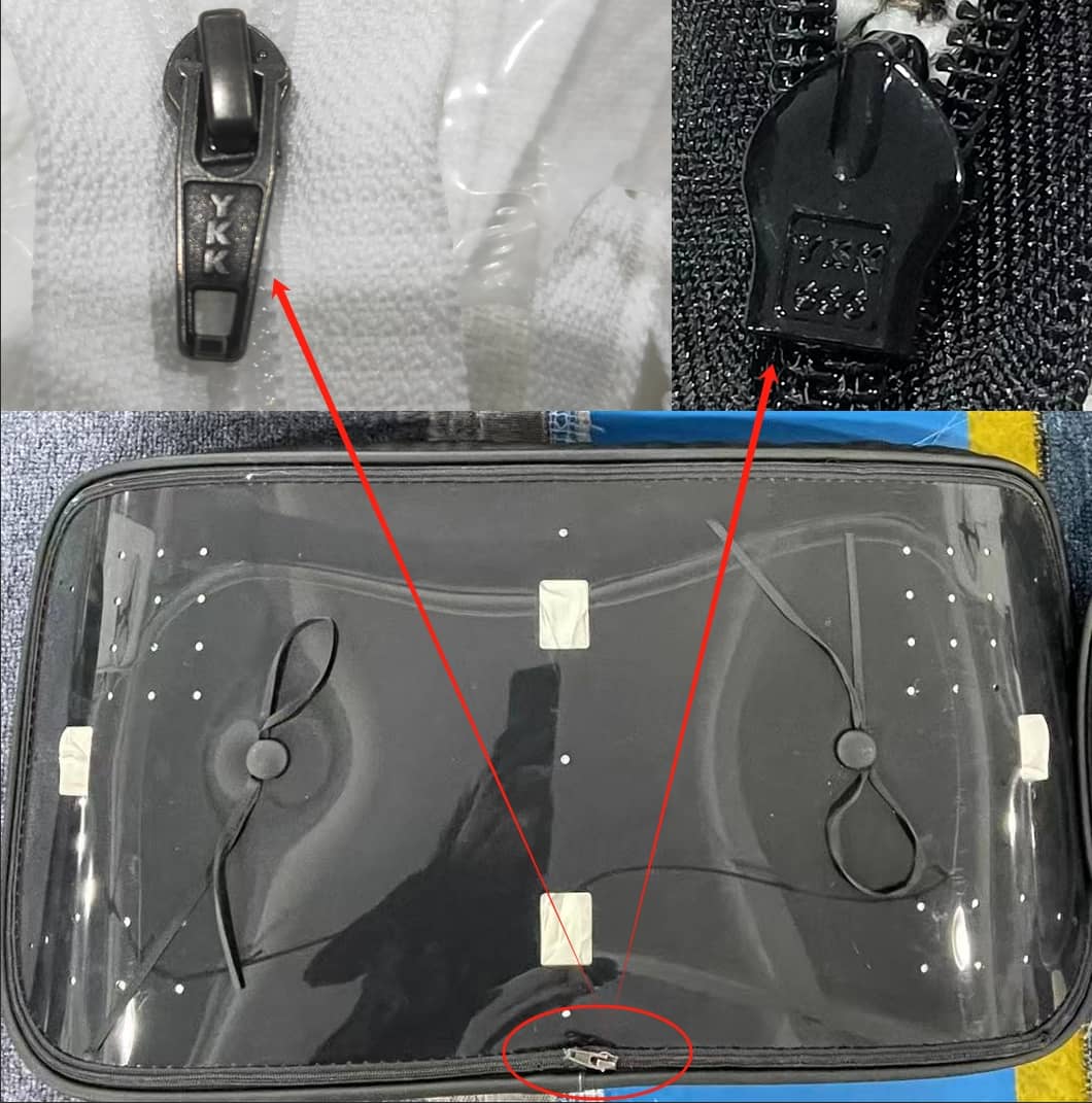 YKK zipper hardware