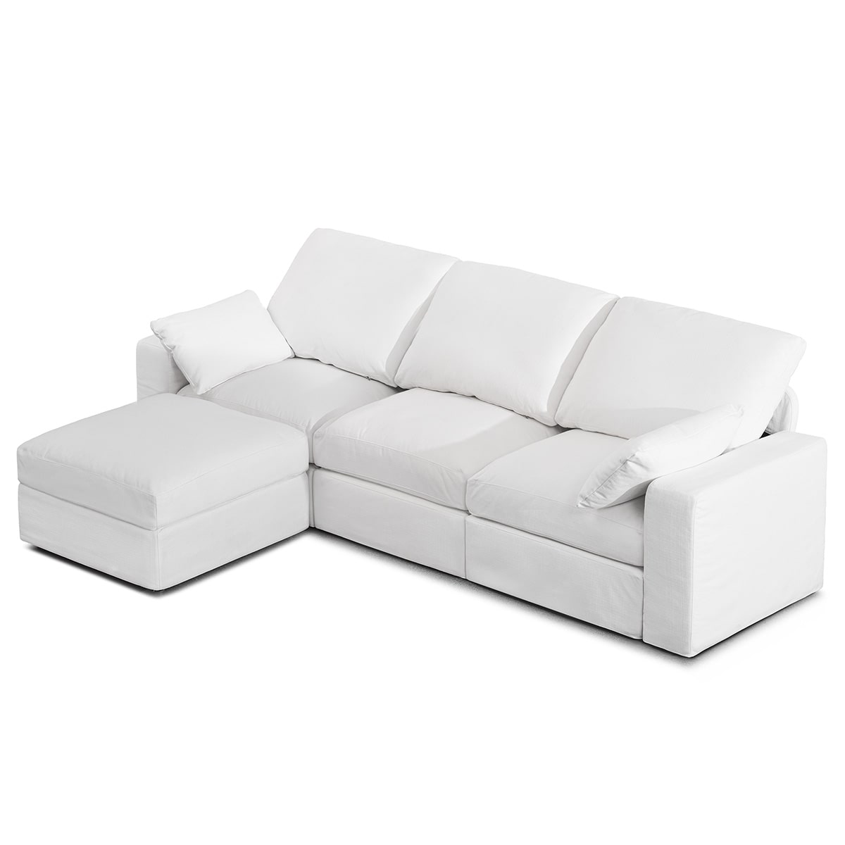 Cloud Couch Cloud Sofa Dupe – Oversized Feather-Filled Modular Sectional for Modern Living Room