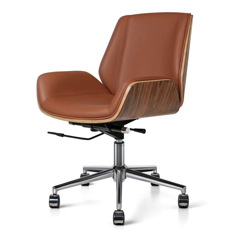 Executive Office Chair Mid-back Palisander Plywood CKHJ300B