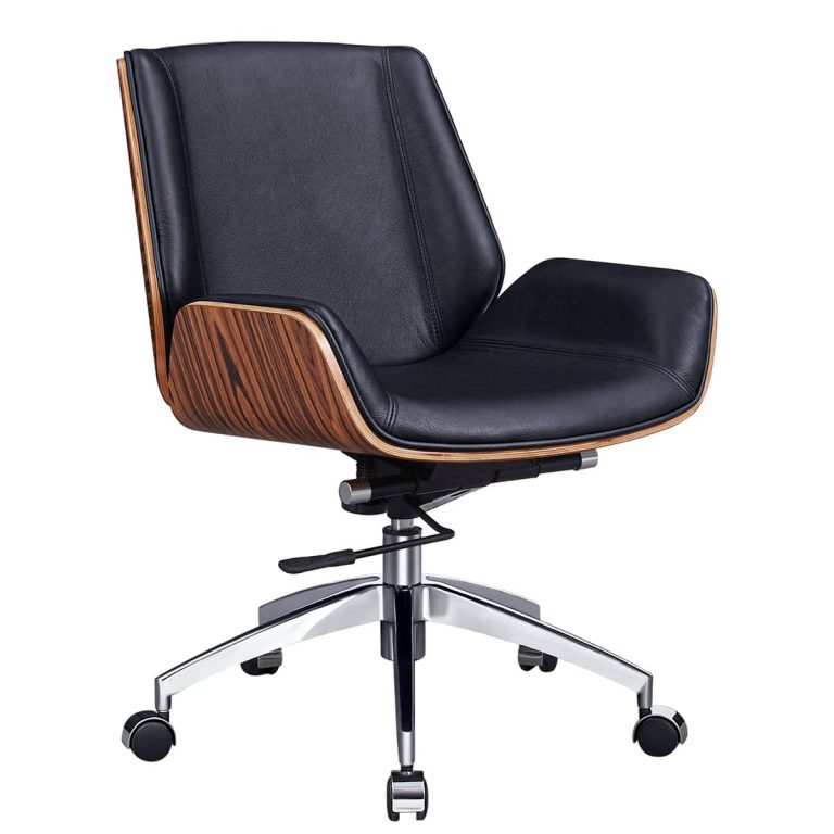 Executive Office Chair Mid-back Palisander Plywood CKHJ300D