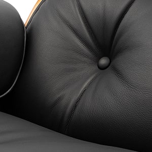 Black Top grain leather