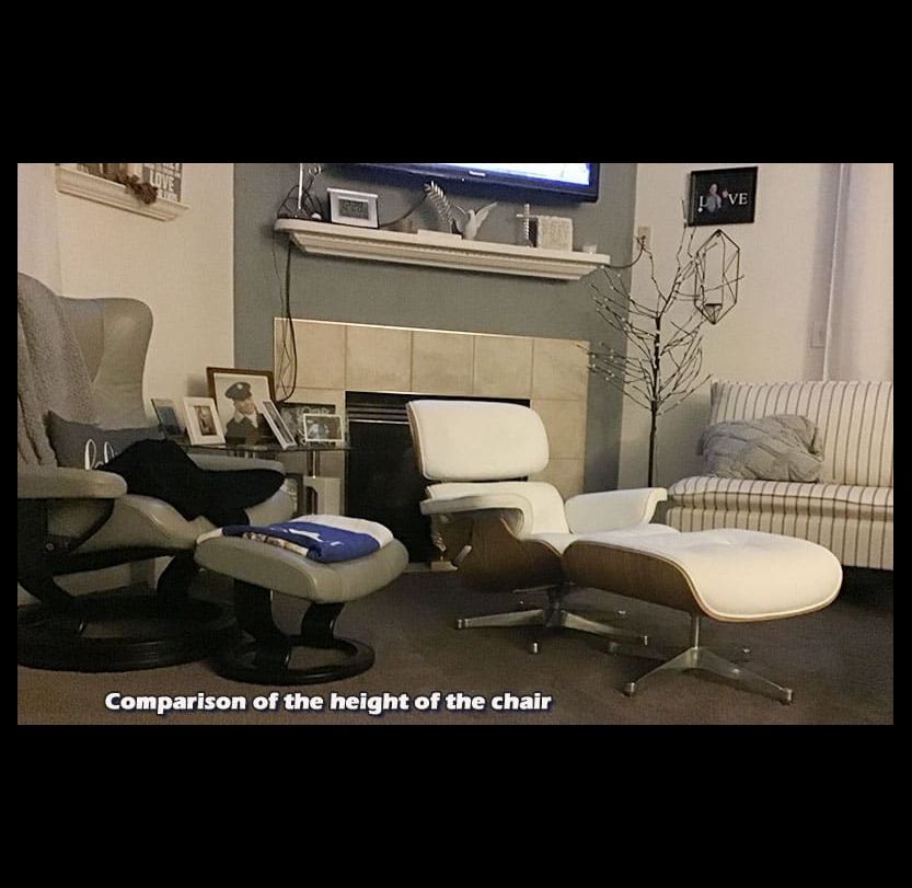 Eames chair height comparison